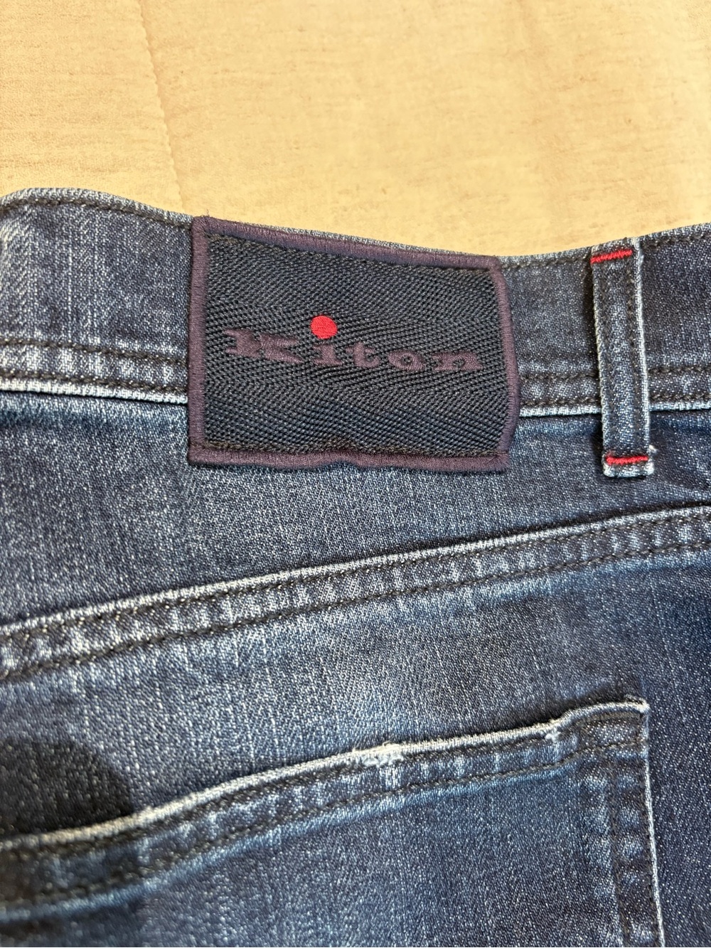 Kiton Men’s Slim-Fit Dark Wash Jeans